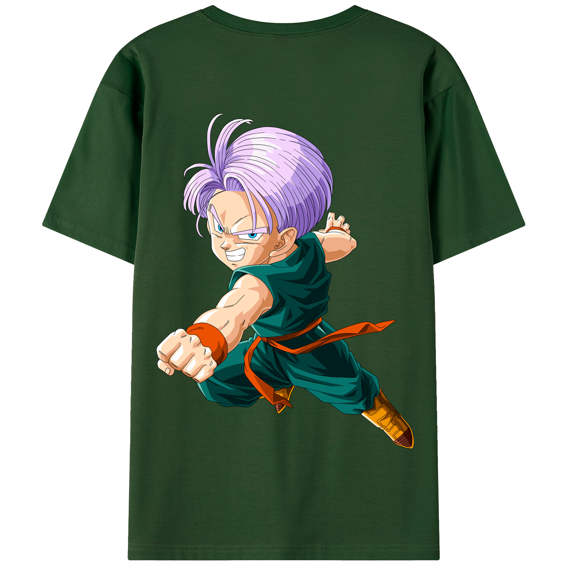 （画像用） ドラゴンボール トランクス（Torankusu）DRAGON BALL Trunks 綿100％半袖Tシャツ（背面プリント）